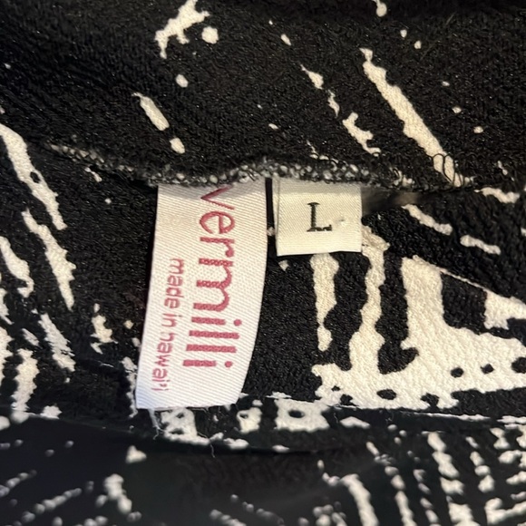 Vermilli asymmetrical palm print skirt size L - Picture 5 of 5